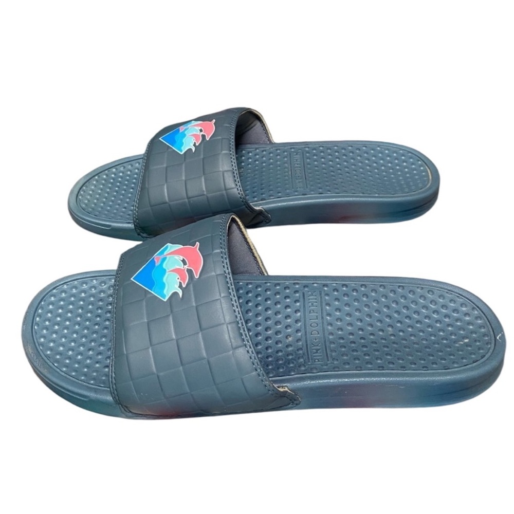 PINK DOLPHIN THE WAVES 2.0 SLIDES IN SIZE 13